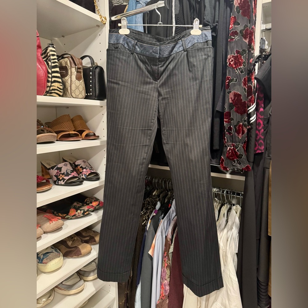 Dolce & Gabbana Black Pinstripe Pants
